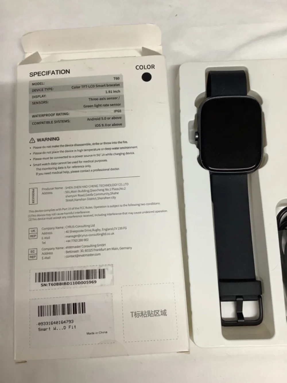T60 Smart Watch
